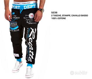 Pantaloni sportivi in cotone modello Hip-Pop