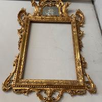 Specchiera Barocco in foglia Oro