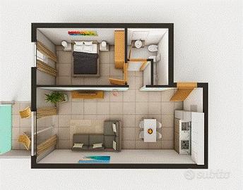 Confortevole bilocale in zona Busto Arsizio