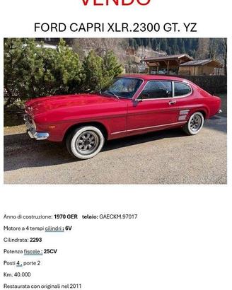 Ford CAPRI XLR.2300 GT. YZ