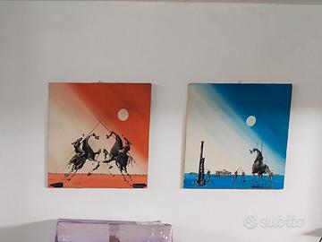 SCUOLA ITALIANA DEL XX SECOLO olio su tela coppia