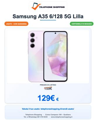 Samsung A35 6/128 5G Lilla