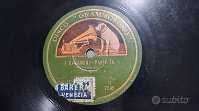 Disco Grammofono 78 giri R 7285 del 1927 Petrolini