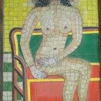 Mosaico mosaici in vetro Nudo di Donna seduta