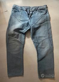 Jeans uomo celesti Carlo Chionna W40 lino