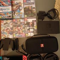 Nintendo switch + giochi + accessori