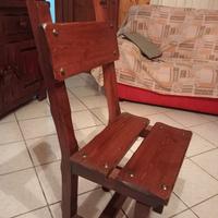 6 sedie in legno massiccio 