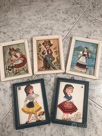 Quadrucci vintage per cameretta