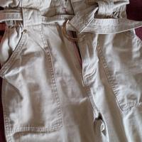 Camio pantaloni tre quarti beige