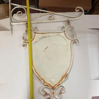 Insegna gagliardetto in metallo