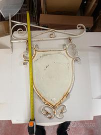 Insegna gagliardetto in metallo