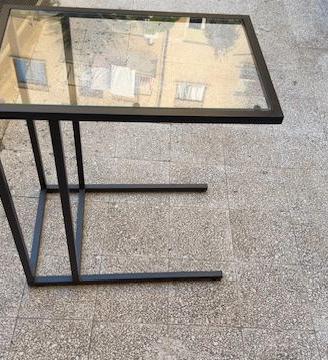 Tavolinetto ikea ferro e vetro