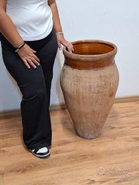 Giara Antica Terracotta Siciliana Orcio Olio 900