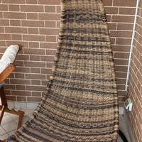 Dondolo sedia in ratan sospesa con cuscino