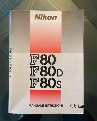 Manuale istruzioni Nikon F 80