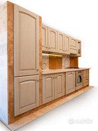 Cucina Lineare Completa Classica in Travertino