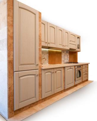 Cucina Lineare Completa Classica in Travertino