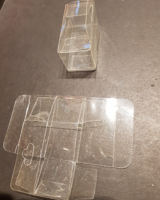 Scatoline trasparenti PVC acetato automontanti