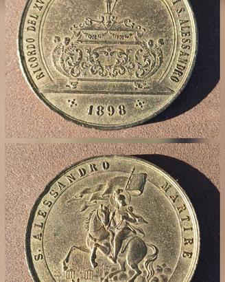 medaglia commemorativa S.Alessandro-Bergamo