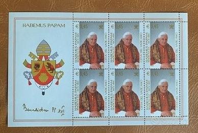 Francobolli del Pontificato di Papa Benedetto XVI