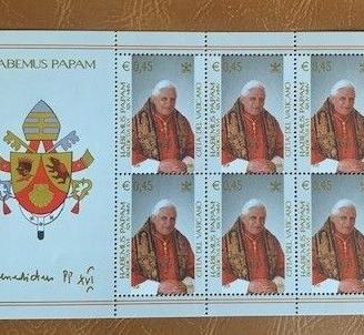 Francobolli del Pontificato di Papa Benedetto XVI
