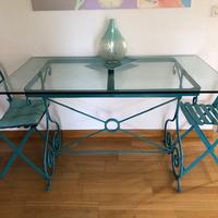 tavolo in ferro battuto