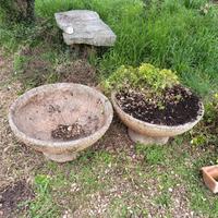 Vasi in cemento per fiori e piante 80cm diametro.