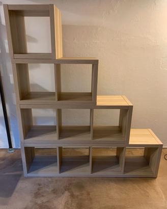 Scaffali Kallax Ikea rovere mordente bianco