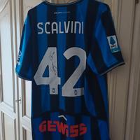 maglia autografata Scalvini