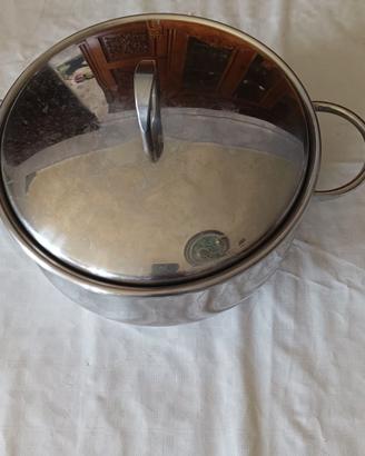 Pentola diam 24 acciaio triplo fondo Serafino Zani