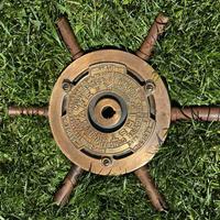 Valvola a Timone Nautica in ottone vintage