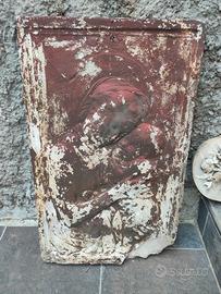 antico calco in gesso Madonna con bimbo