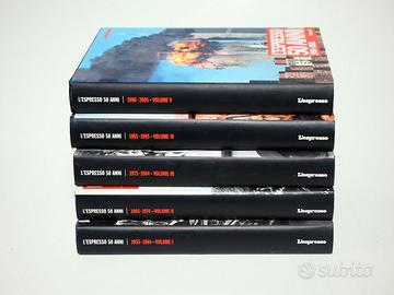 RACCOLTA L'espresso 50 anni 5 Volumi 1955-2005