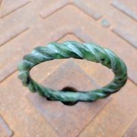 Bracciale vintage donna giada verde torchon