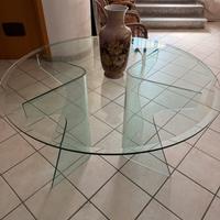 Tavolo rotondo vetro cristallo