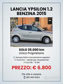 Lancia ysilon 2015 euro6b 51 kw soli 35000km
