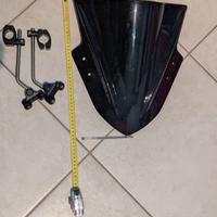 Cupolino Universale per Moto nero lucido