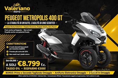 Peugeot Metropolis 400 nuovo in da VALERIANOMOTO