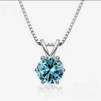 Collana argento 925 con pietra simil diamante