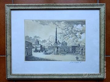 Antichissimo quadro della Piazza Duomo di Catania