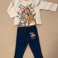 Primark completo bimba Disney Bambi 3-6M