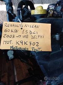 Motore Renault Nissan 1.5 dci K9K702