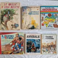 6 libri illustrati: fiabe, storia, geografia