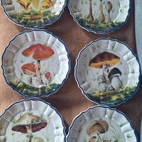 Set di 6 piatti vintage in ceramica di Bassano del