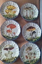 Set di 6 piatti vintage in ceramica di Bassano del