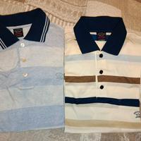 Lotto 2 PZ Paul Shark Polo Shirt Size L Large Uomo