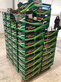 Cassette cartone per ortofrutta, impilabili, varie