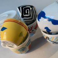 ILLY CAFFE' - 6 TAZZINE da CAFFE' SERIE DIVERSE