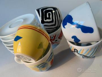 ILLY CAFFE' - 6 TAZZINE da CAFFE' SERIE DIVERSE
