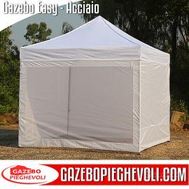 Gazebo 3x3 bianco mercatino mercato pulci nuovo